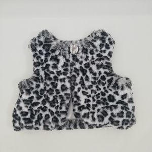 Calvin klien faux fur leopard vest